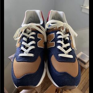 New Balance 574 Denim Workwear sneakers. Men's 11D. Unworn!